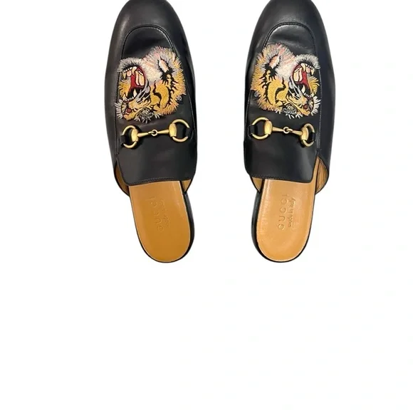 Gucci | Shoes | Gucci Princeton Black Embroidered Mens  display picture 1